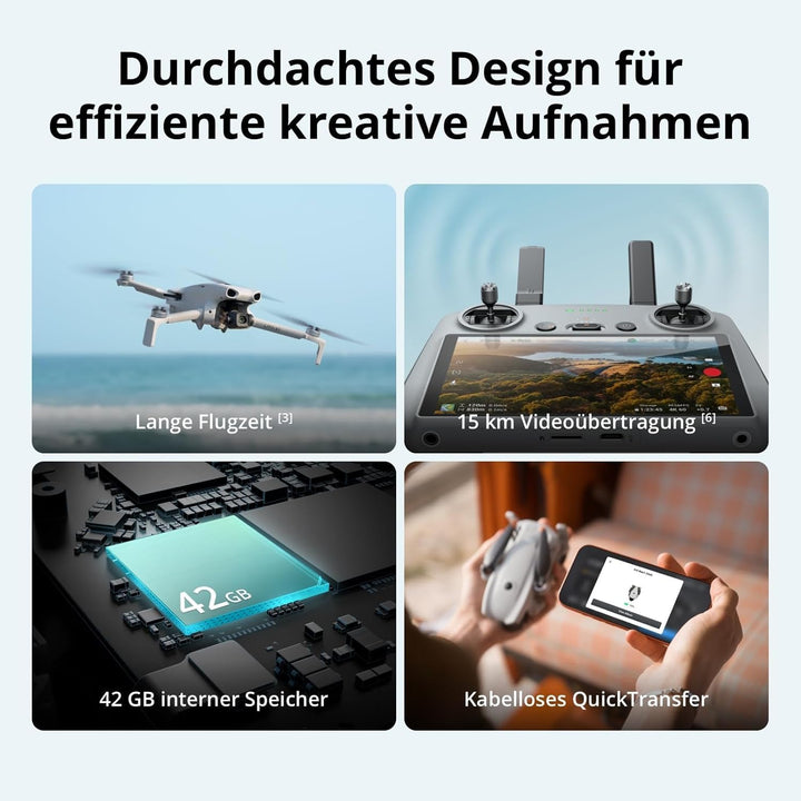 DJI Lito X1 Bundle, 4K Kameradrohne, Hinderniserkennung, ActiveTrack, 1/1,3-Zoll-Sensor, Geeignet, L