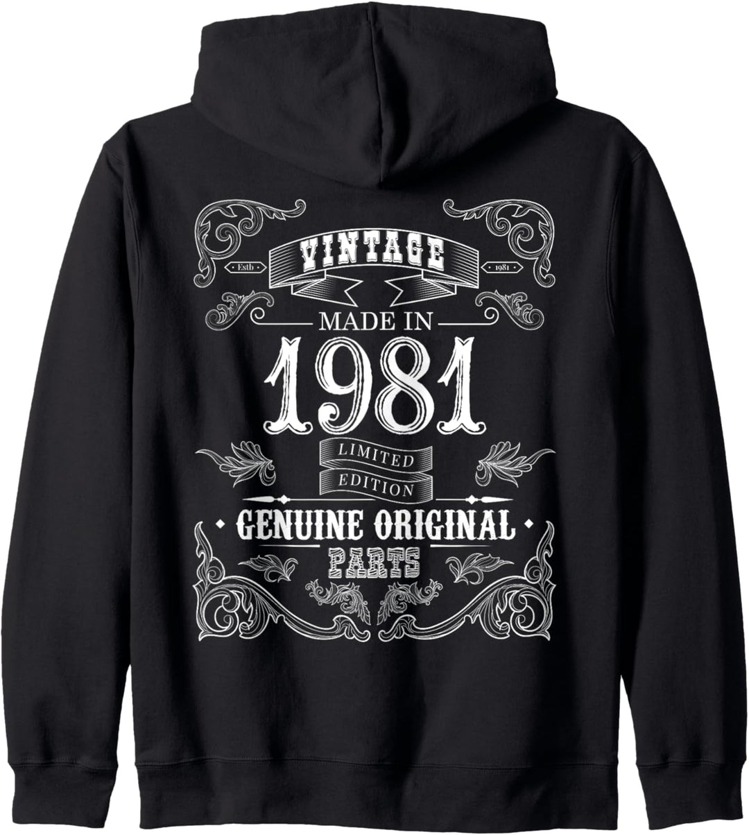 Vintage 1981 Geburtstagsgeschenke 42 Jahre alt Kapuzenjacke