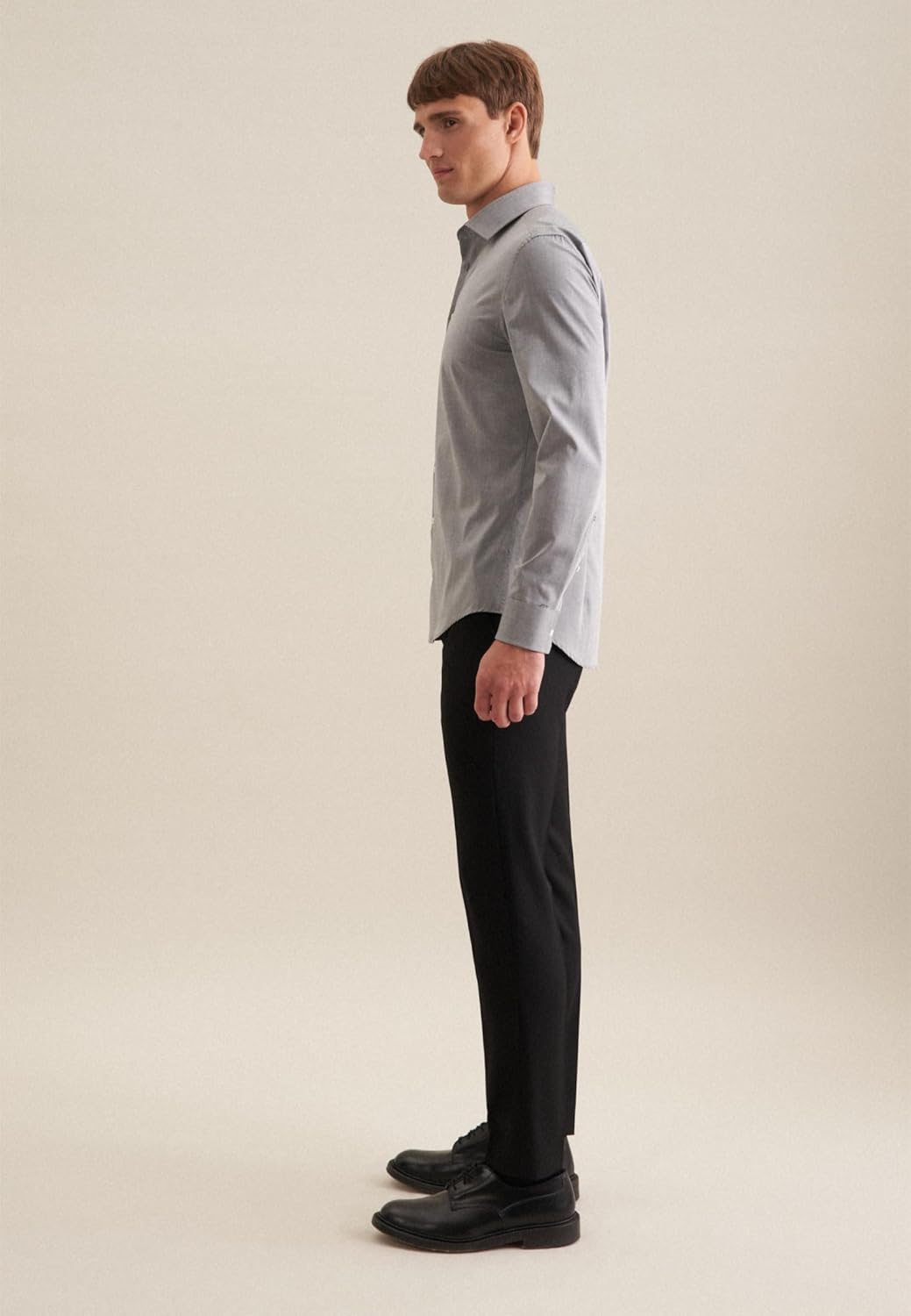 Seidensticker Herren Seidensticker Herren Business Hemd Slim Fit24 Businesshemd, Grau (Dunkelgrau 37