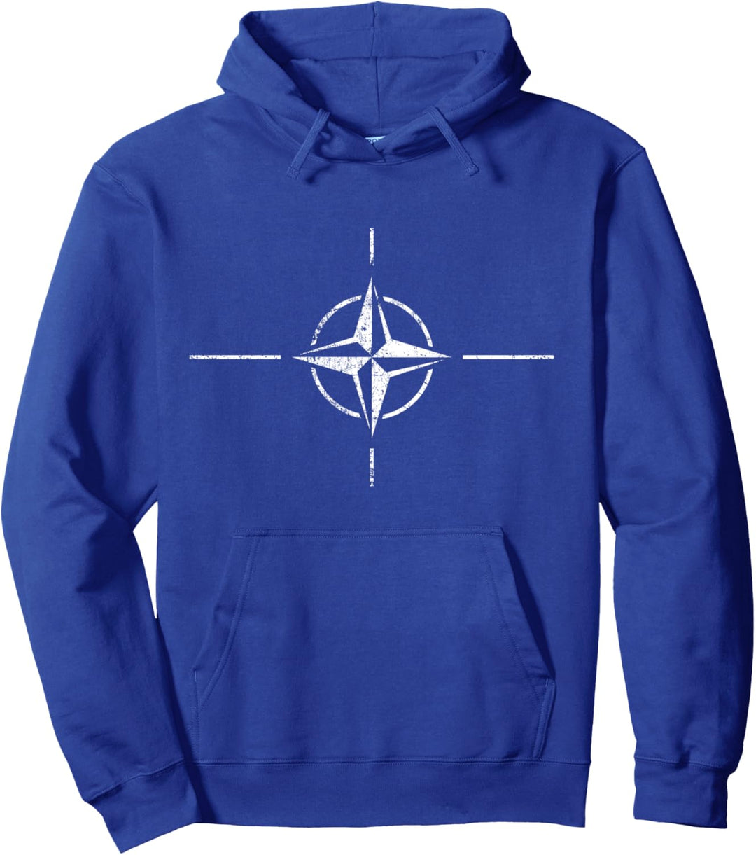 Nato Flagge Trend Vintage Design Pullover Hoodie