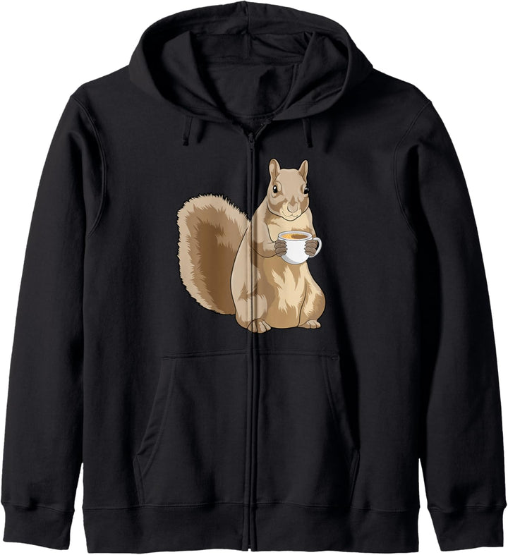 Eichhörnchen Kaffee Tasse Kapuzenjacke