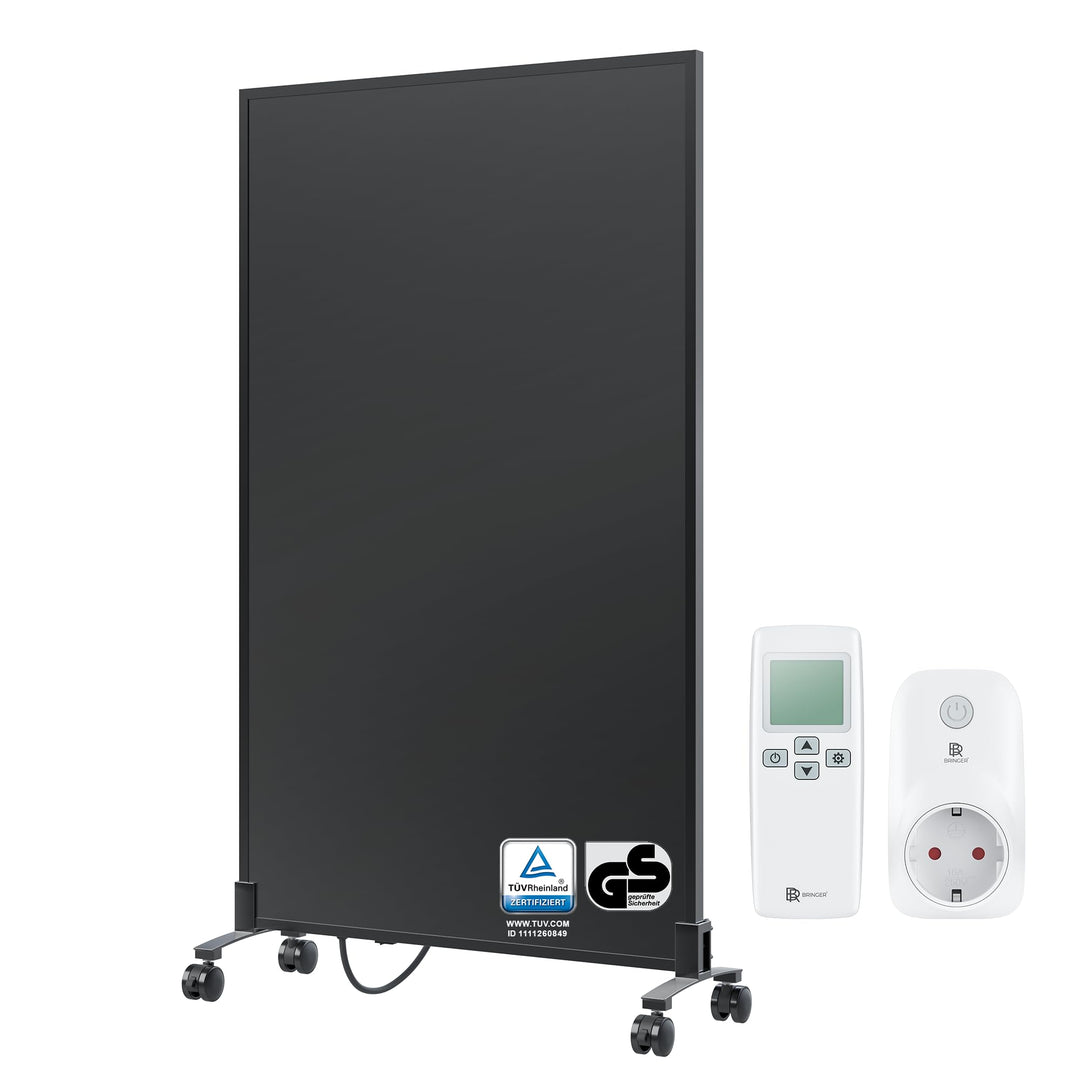BR Bringer Infrarotheizung Standgerät - 700 Watt - Energiesparend - Mobile Elektroheizung mit Standf