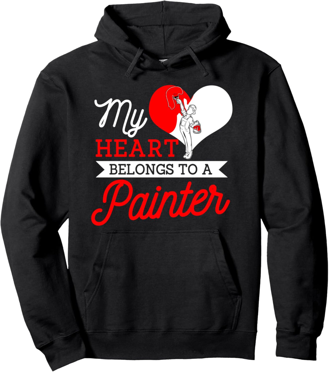 Maler Geschenke Frau Freundin Mein Herz gehört zu Pullover Hoodie