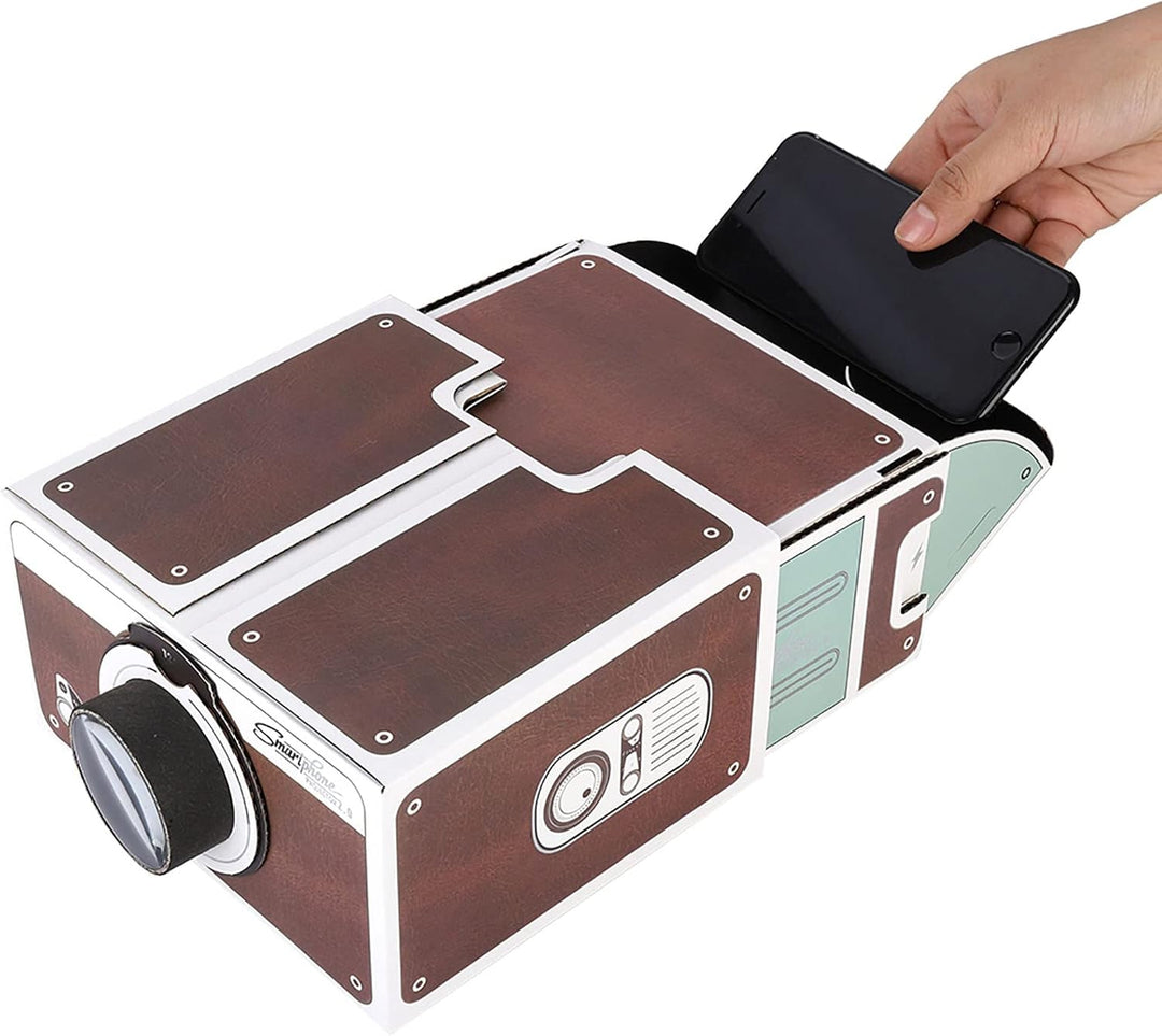 Handy-Projektor, Smart Portable Beamer Zweite Generation, DIY-Projektor Heimkino