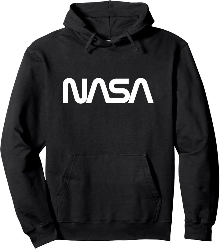 NASA Wurm Logo Weiss Keine Not Pullover Hoodie