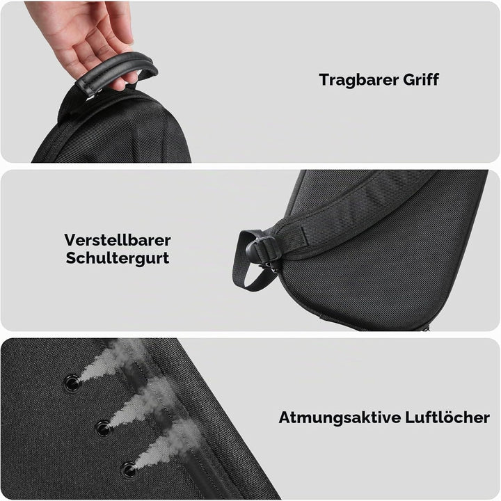 ProCase Baseball Cap Organizer Kappen Reise Case Hat Carrier Aufbewahrungstasche für 6-7 Caps Huthal