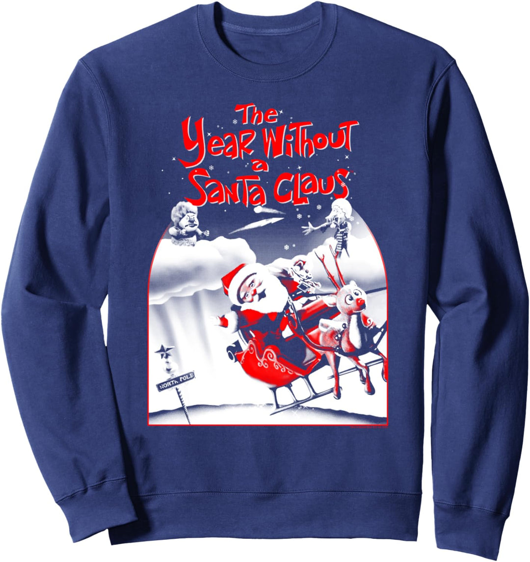 The Year Without a Santa Claus Santa Poster Weihnachtsmann Sweatshirt