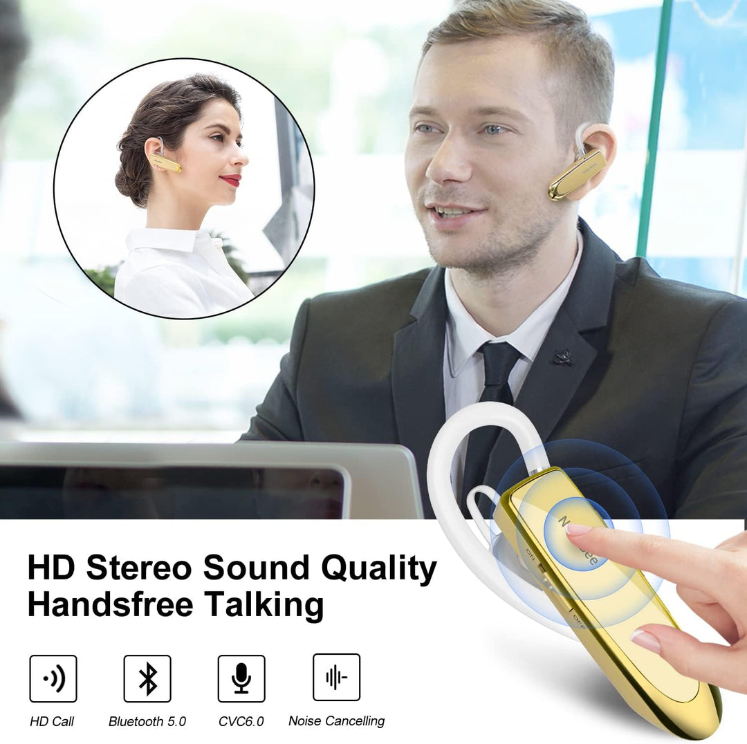 New Bee Bluetooth Headset Wireless Freisprech Telefon Bluetooth-Headset mit Mikrofon für iPhone Sams