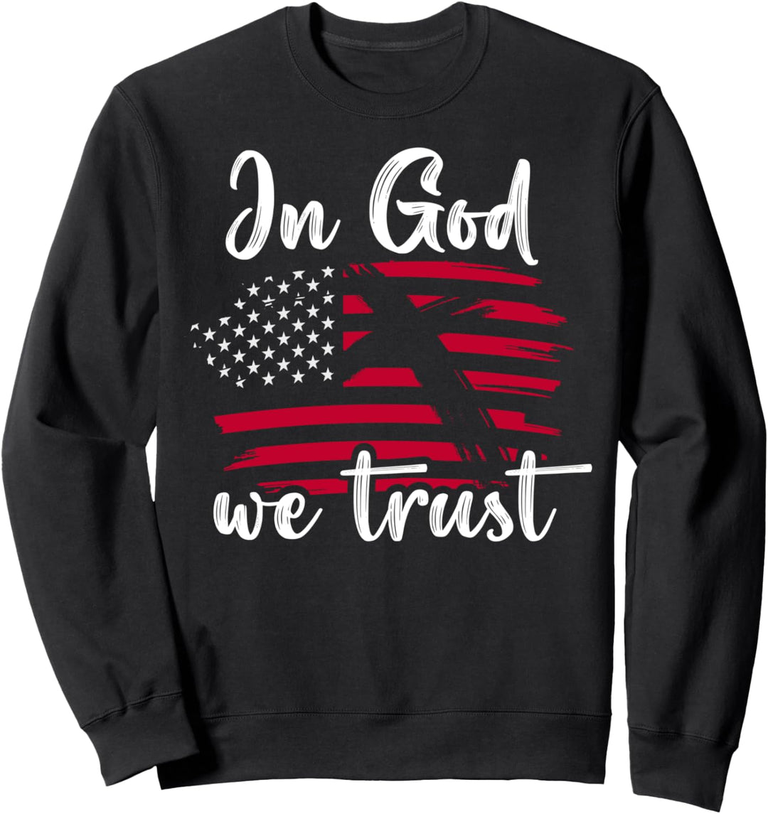In God We Trust – Amerikanischer christlicher Bibelvers Sweatshirt