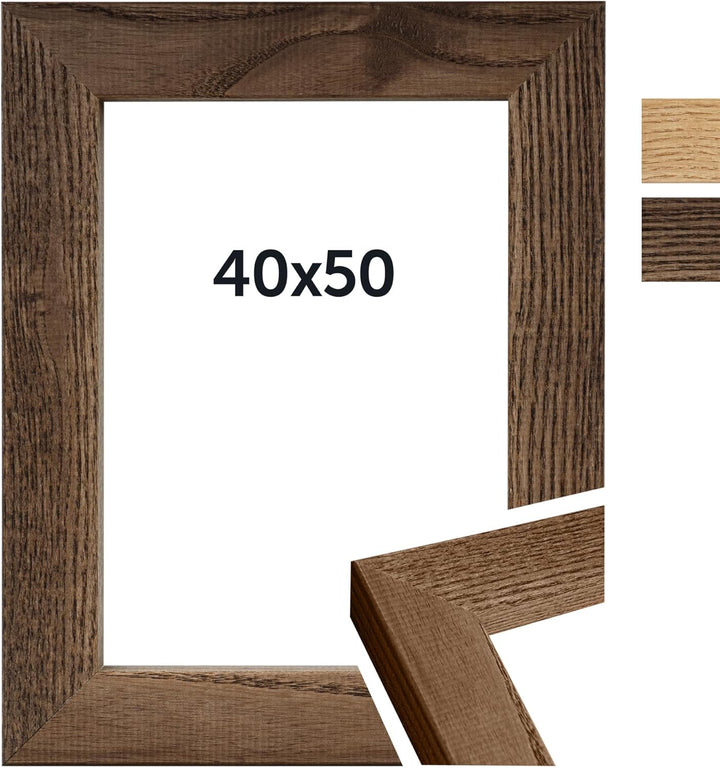 Dörr Eichenholzrahmen Oakwood Block Dunkelbraun 40x50 40x50 Dark Brown, 40x50 Dark Brown