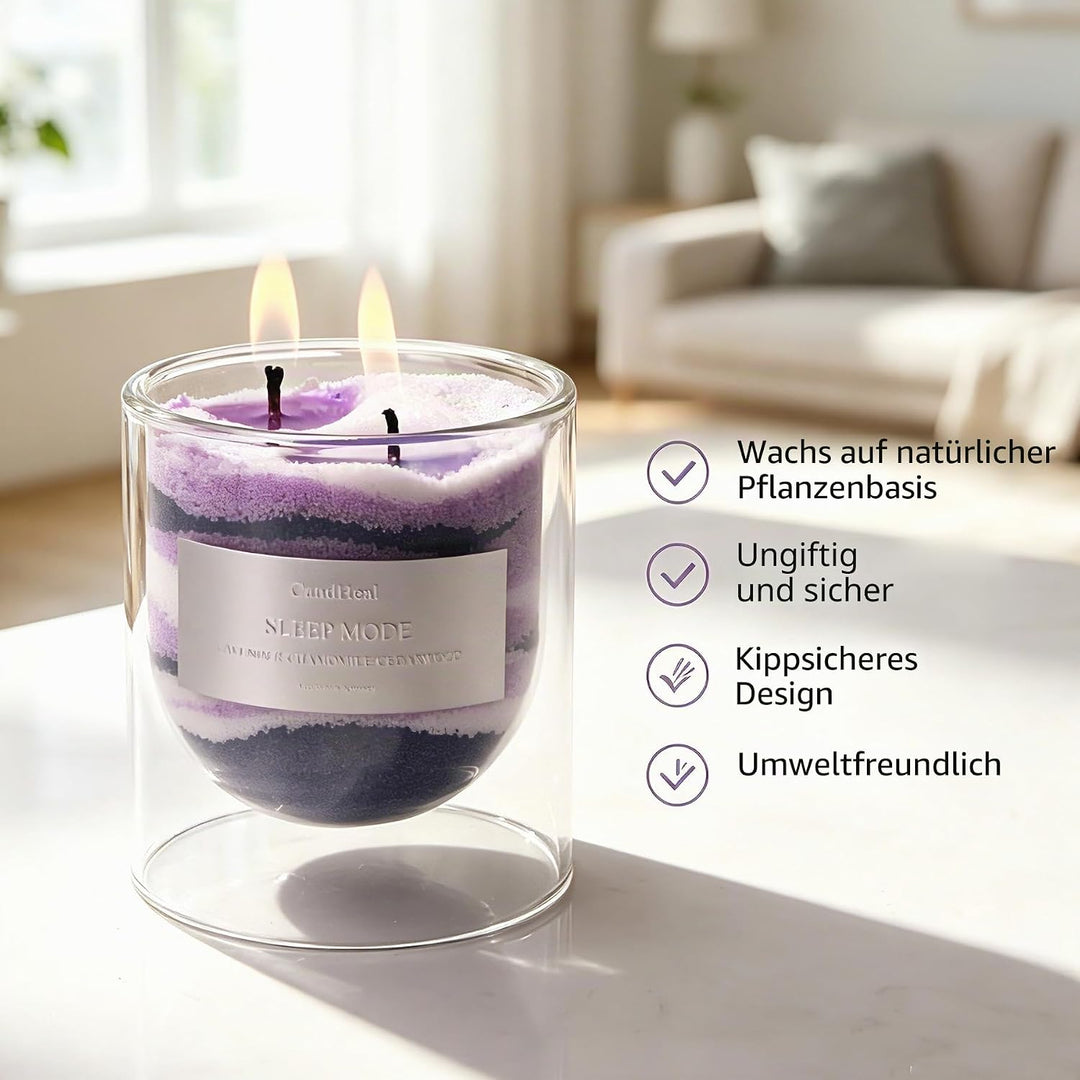 CandHeal Pearled Kerzensand,Duftendes Kerzenwachs für DIY Kerzen, Kerzen selber machen Set mit Docht
