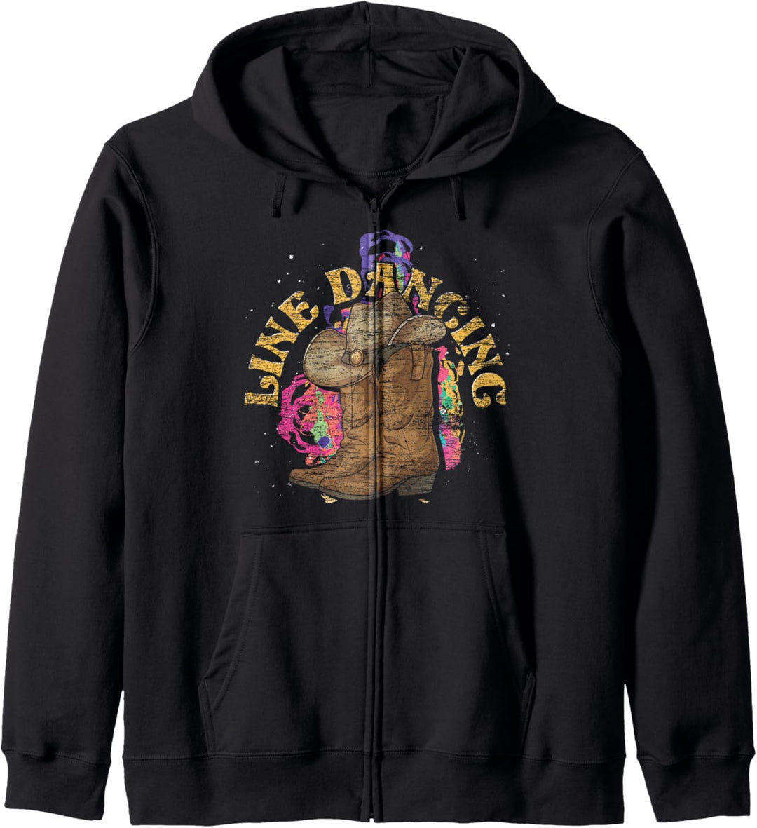 Line Dancing Cowboy Stiefel Hut Country Line Dance Kapuzenjacke
