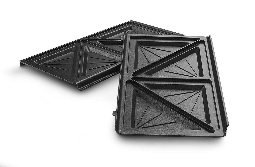De'Longhi Sandwichplatten Set DLSK154 – Küchenzubehör für De'Longhi Multigrill SW12, Grilleinsatz mi