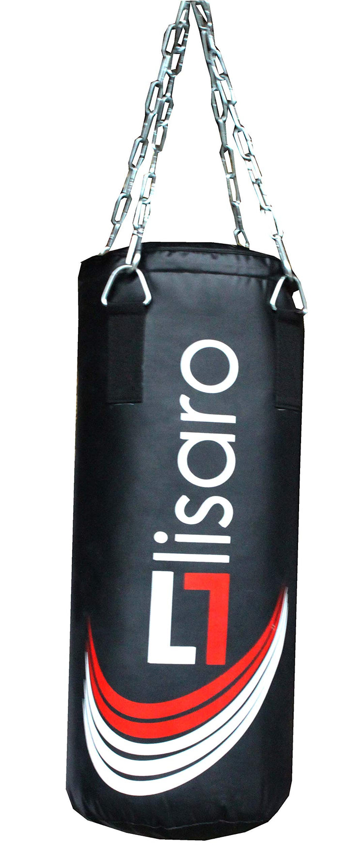 Lisaro Profi Boxsack/Sandsack, Jugend Boxsack, inkl. Vierpunkt-Kette, Size 70 X 30cm, Ca.12 kg gefül