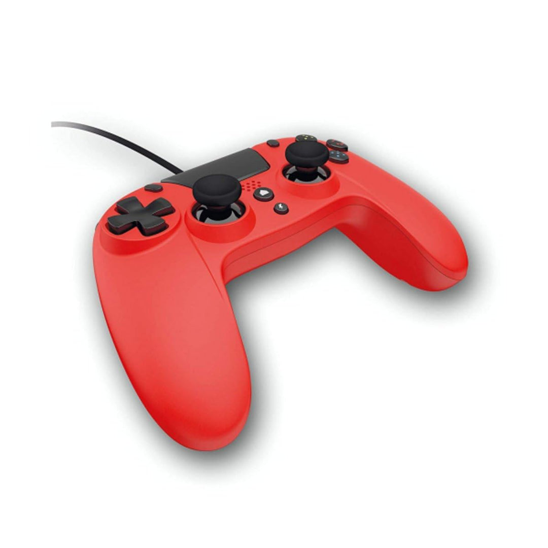 Gioteck PS4 Controller, kabelgebunden, Klinkenstecker 5 mm, Rot, VX4PS4-43-MU, rot