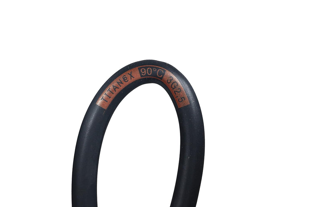 Nexans Titanex Gummikabel H07RN-F 3G1,5 3x1,5mm² schwarz für Baustelle Garten Boot Camping 25m Ring