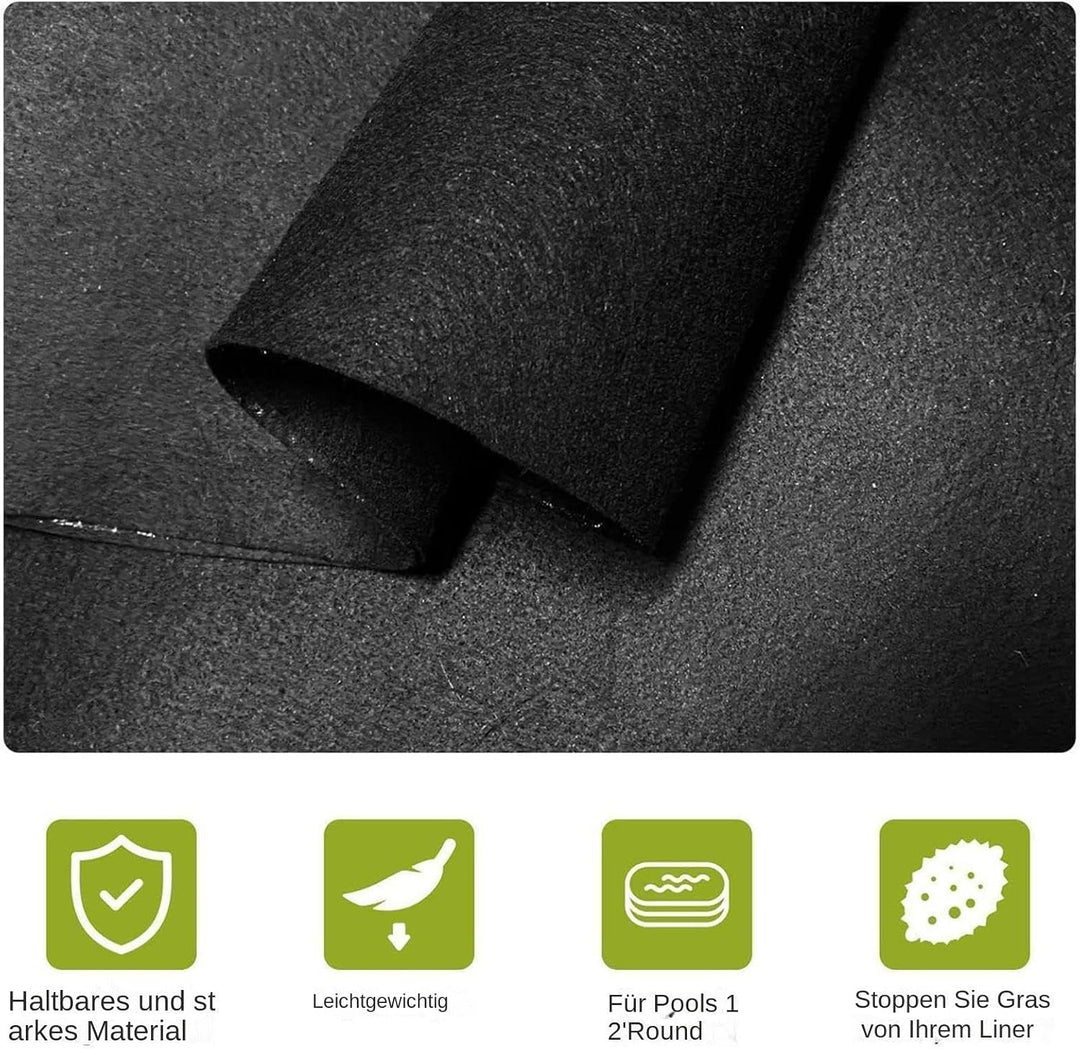 Generisch Pool Unterlage Rund, Pool Bodenplane Runden, Runde Poolmatte, Pools Bodenmatte, Stichfeste