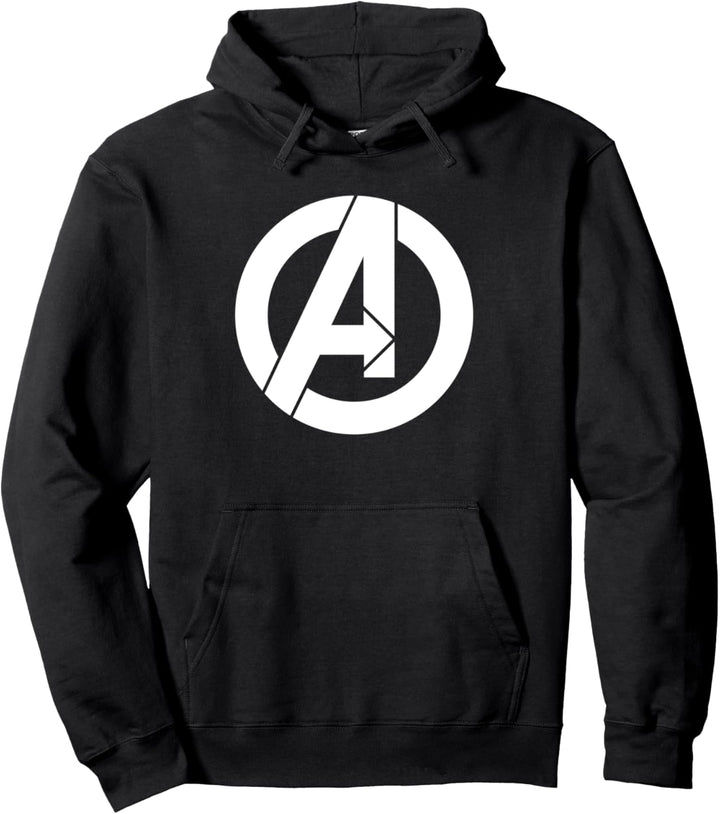 Marvel Avengers White A Logo Pullover Hoodie