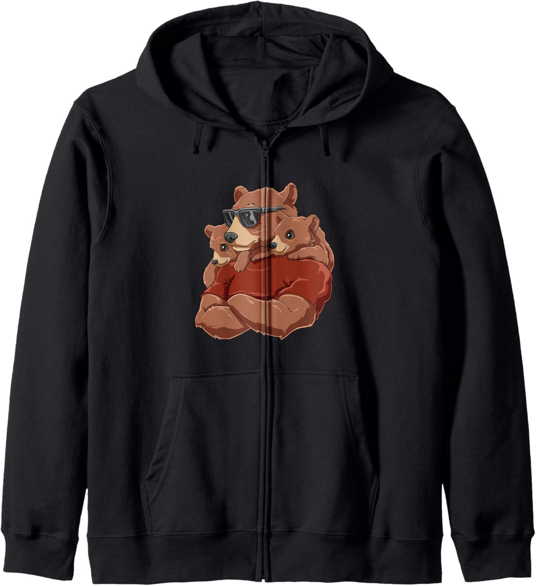 Strong Dadabear - Vater Kinder Tochter Sohn Papa Kapuzenjacke