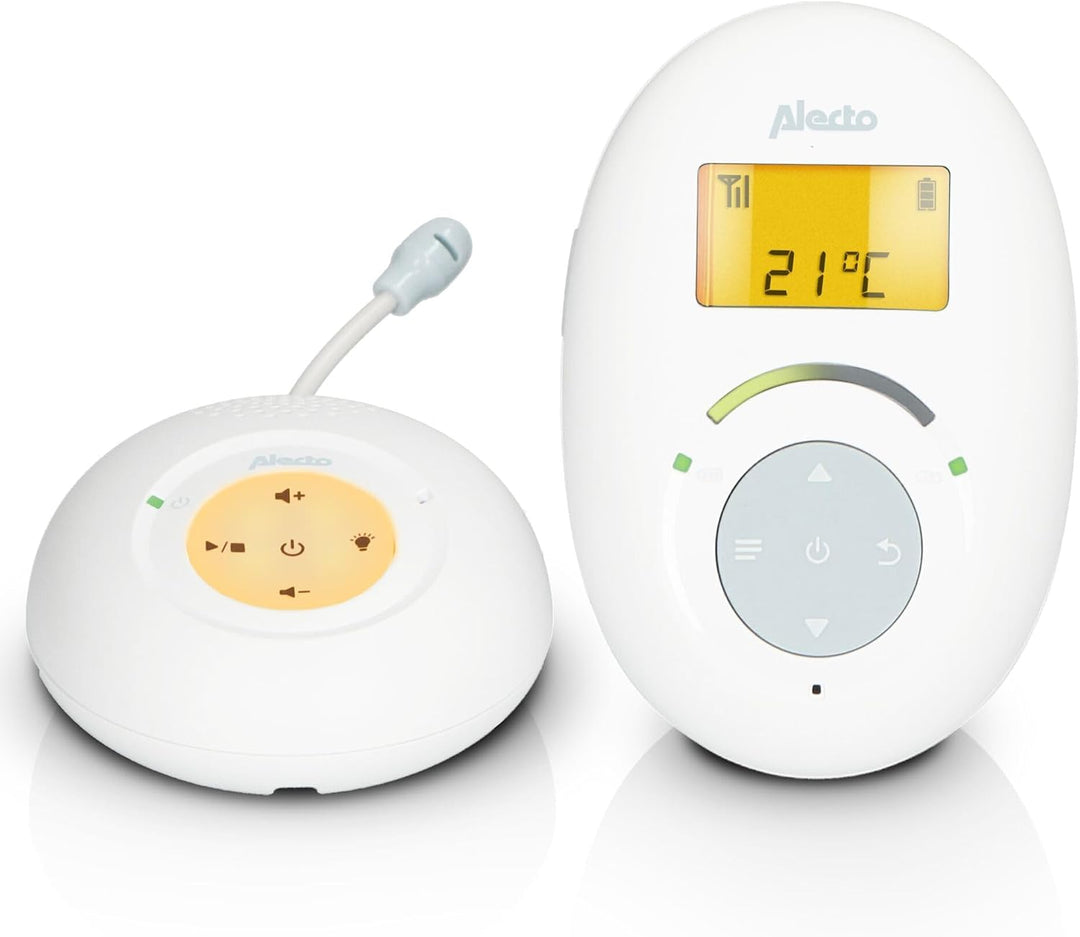 Alecto DBX120 Babyphone Audio - DECT Babyphone - sichere und störungsfreie Verbindung - Gegensprechf