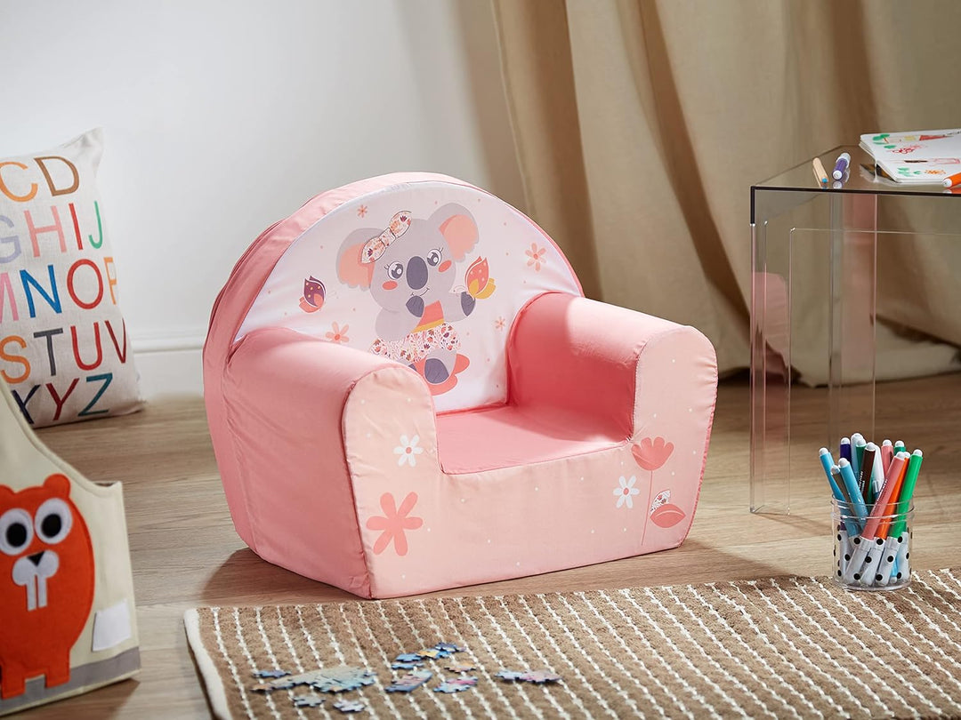 Fun House Kinder, 713278 Mimi Cally Koala Clubsessel, Herkunft Frankreich, Schaumstoff, Pink