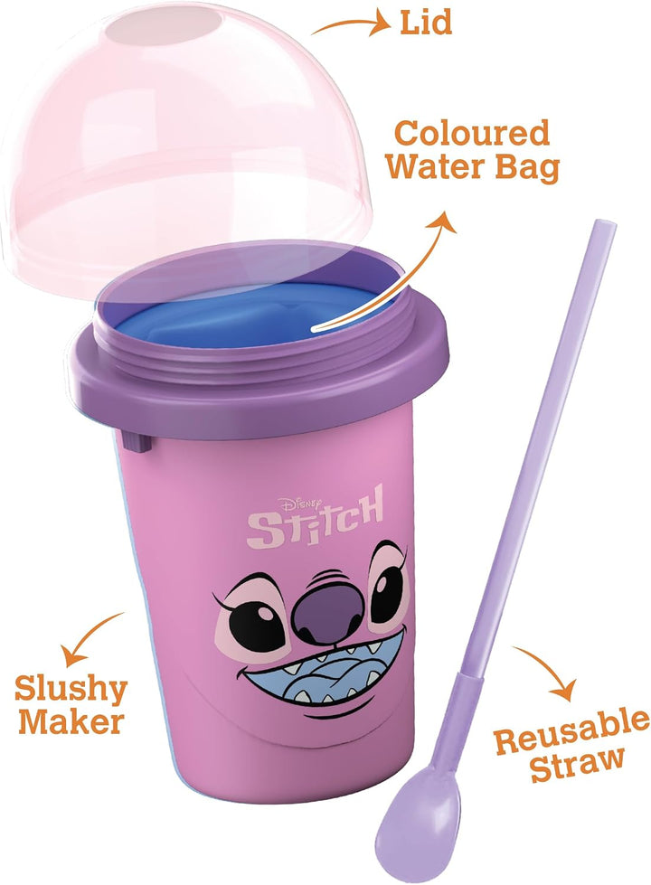 ChillFactor 08259 Stich Disney Stitch Angel-Wiederverwendbarer Squeeze Cup Slushy Maker mit Engel-Ch