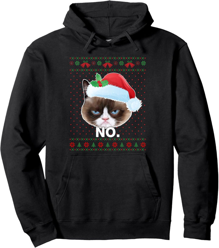 Katze hässlicher Pullover Weihnachten Santa Cat Funny Pullover Hoodie