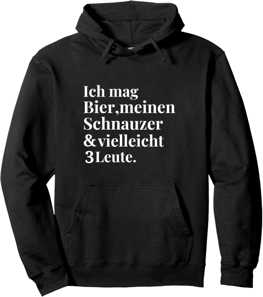 Schnauzer Bier Mama Lustige Hunde Geschenke Frauen Männer Pullover Hoodie