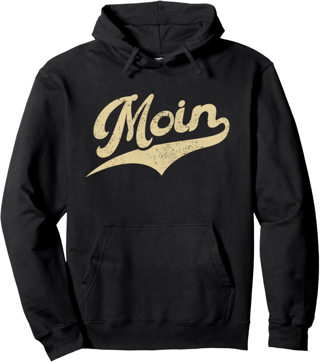 Moin Liebe Retro - Norddeutsche Sprüche &amp; Plattdeutsch Pullover Hoodie