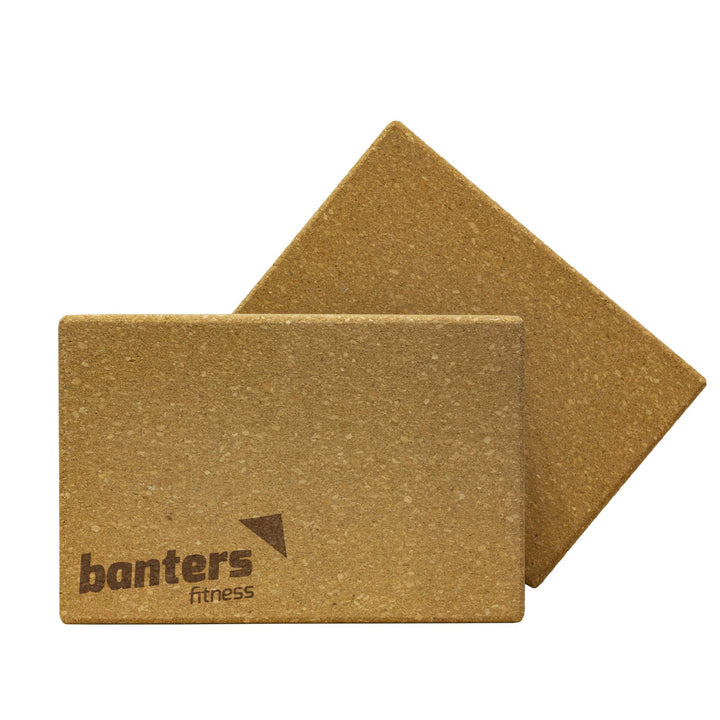 banters Yoga Block 2er Set Kork Supra Grip - Large - 100% Natur aus Naturkork