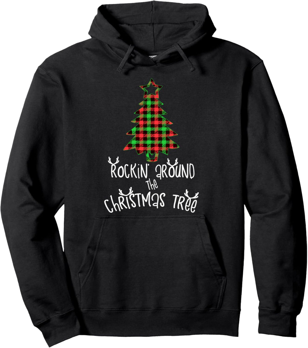 Schaukeln um die Weihnachtsbaumfamilie Weihnachten Pullover Hoodie