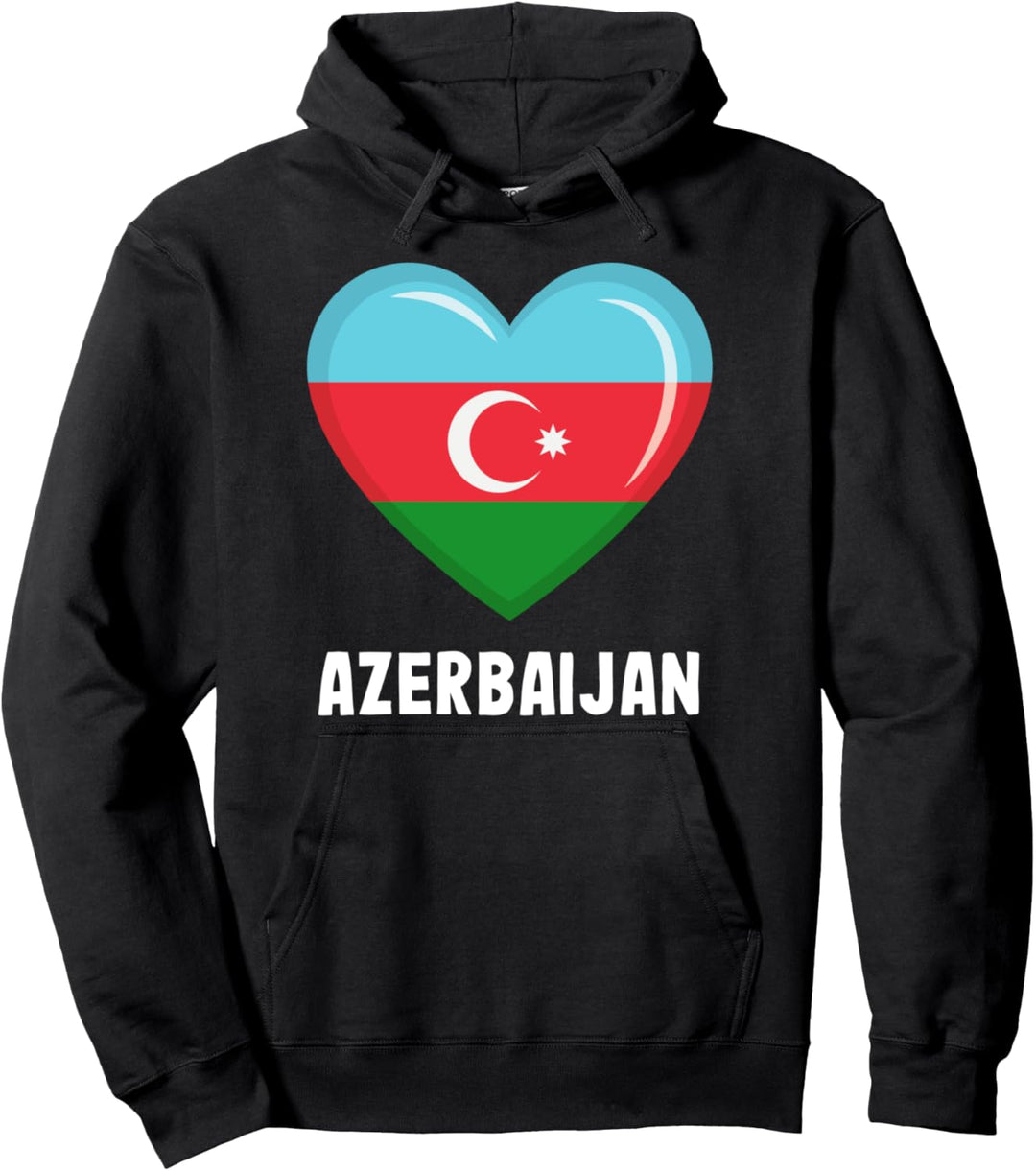 Aserbaidschanische Flagge Hoodie | Aserbaidschanisch Pullover Hoodie