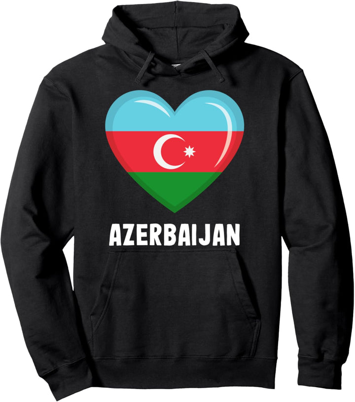 Aserbaidschanische Flagge Hoodie | Aserbaidschanisch Pullover Hoodie