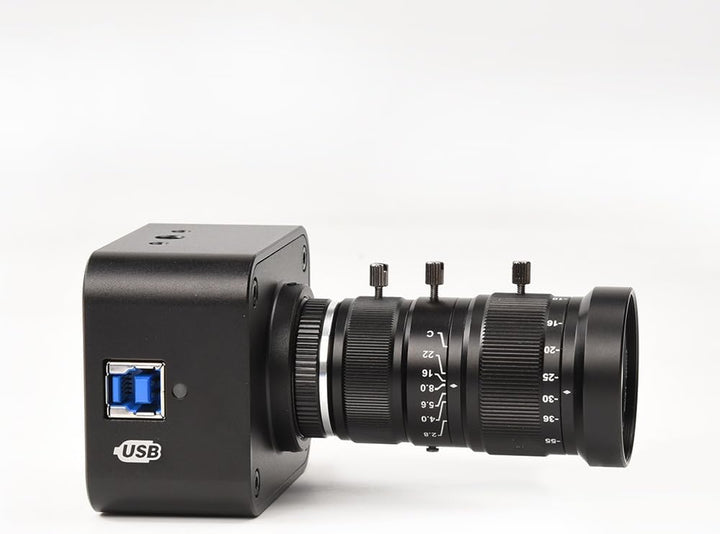 MOKOSE 4K USB Kamera, USB3.0 Webcam mit manuellem Fokus und C-Mount 10-55mm-Telezoomobjektiv, IMX678