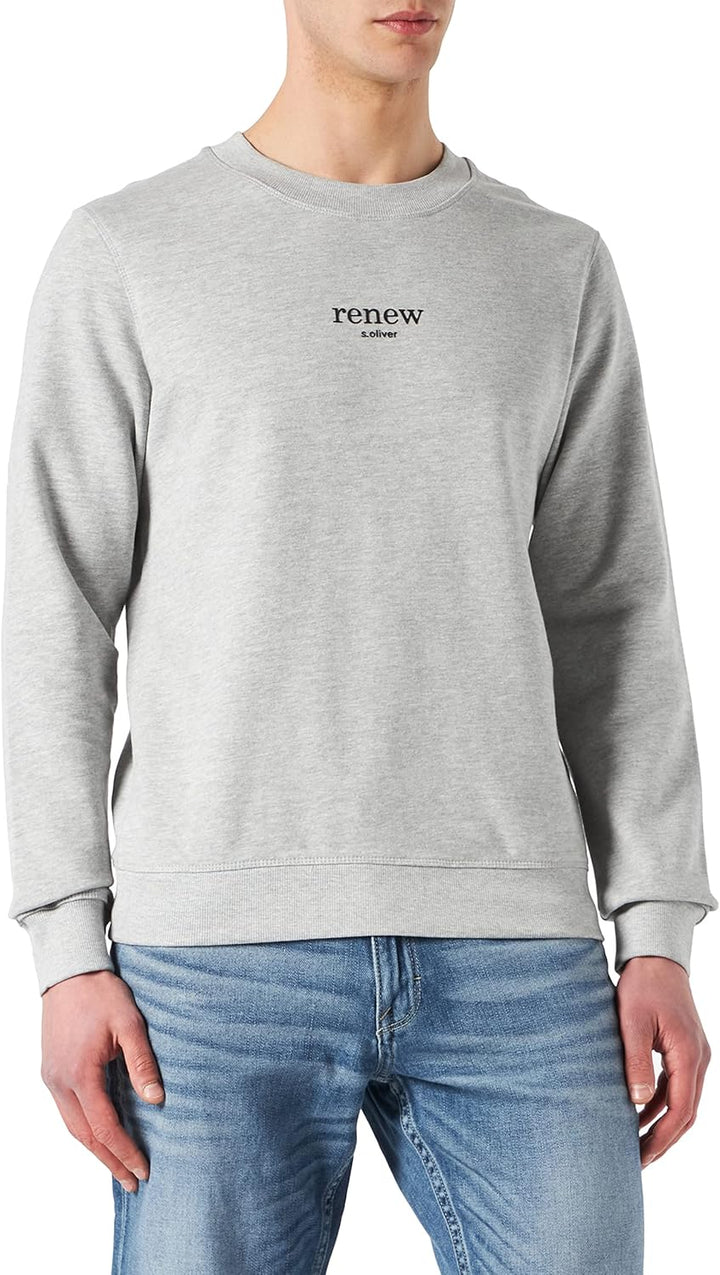 s.Oliver Herren Sweatshirt XL Light Melange, XL Light Melange