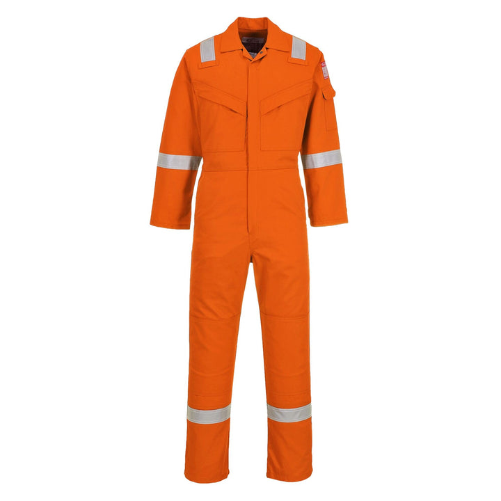 Portwest FR21 Leichter Anti-Statik Flammenresistenter Overall Orange 3XL, Orange 3XL