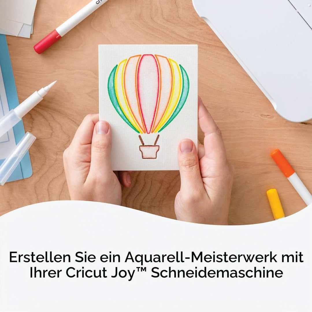 Cricut Watercolor Marker & Brush Set 8 Marker, 1 Wasserpinsel Erstellen Sie ein Aquarell Meisterwerk