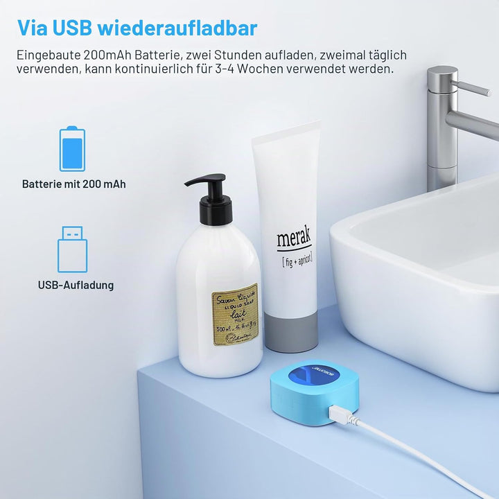 4PCS Tragbares UV-Zahnbürsten-Desinfektionsmitteletui, Zahnbürsten-Desinfektionsmittel-Halter, Organ
