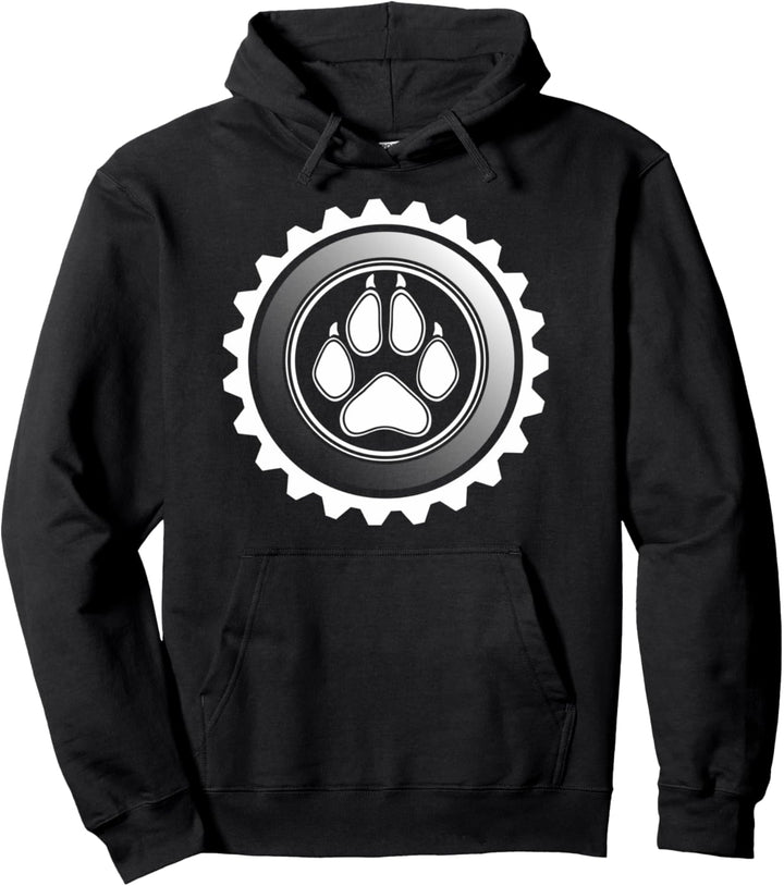 Puppy Play - Puppy Paw and Gear Design Pullover Hoodie