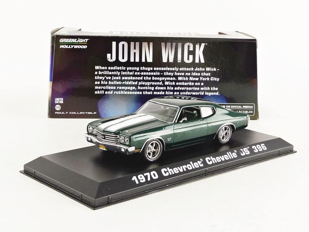Greenlight Collectibles 86541 Miniaturauto für Sammlung, Grün/Weiss
