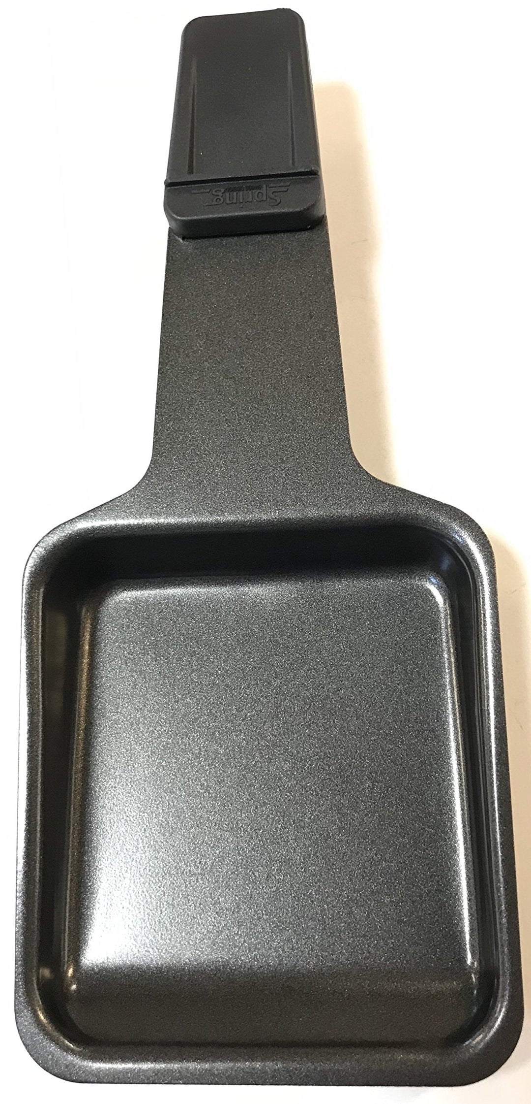 Spring KP3267000302 Raclette-Pfännchen, 18/8 Edelstahl, Schwarz Pfännchen One Size, Pfännchen One Si