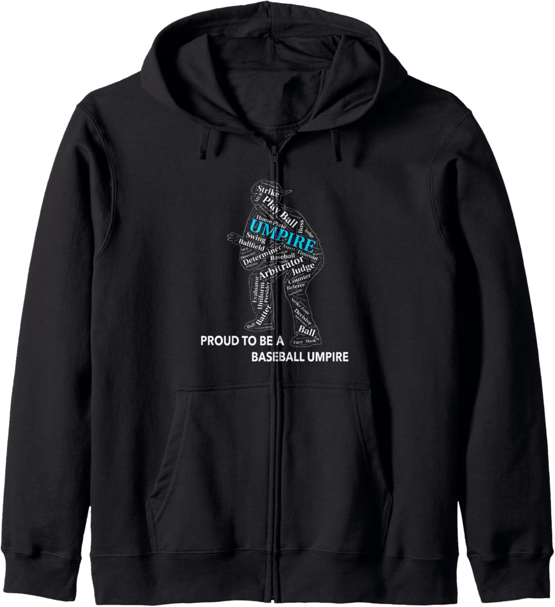 Umpire Shirt für Baseball-Imperien Kapuzenjacke