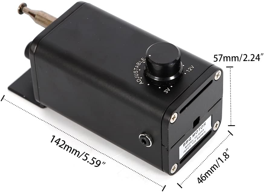 Grillmotor, Drehspiess, elektrisch, 15 W, Elektromotor, 3 – 12 V DC, Gear-Motor, Drehspiess, für Rot