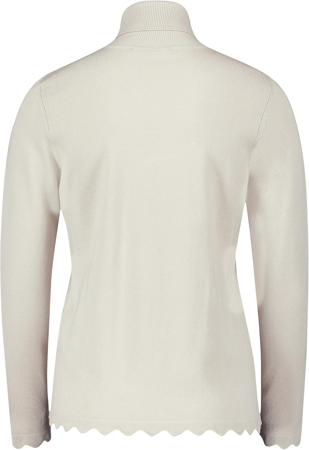 Betty Barclay Damen Feinstrickpullover mit Wellenstruktur, Beige
