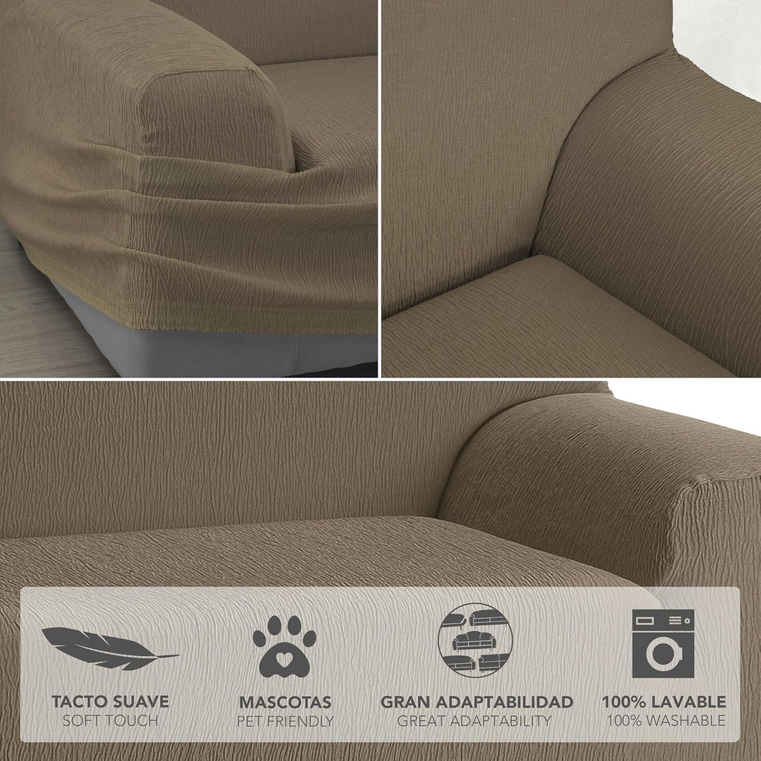 Martina Home Emilia Sofabezug, Leder, 3-Sitzer 3 Sitzer Leder, 3 Sitzer Leder