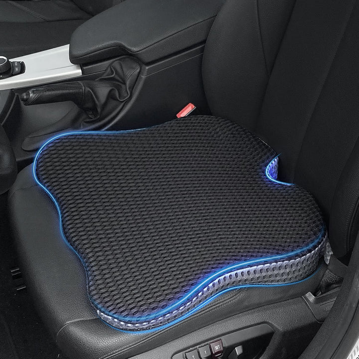QUTOOL Autositzkissen,keilkissen Auto,Ergonomisches Sitzkissen Sitzkeilkissen Fahrersitz , Memory Fo