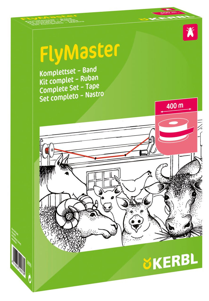 Kerbl Stallfliegenfänger FlyMaster Band 400 m, Komplettset, Band 400 m, Komplettset