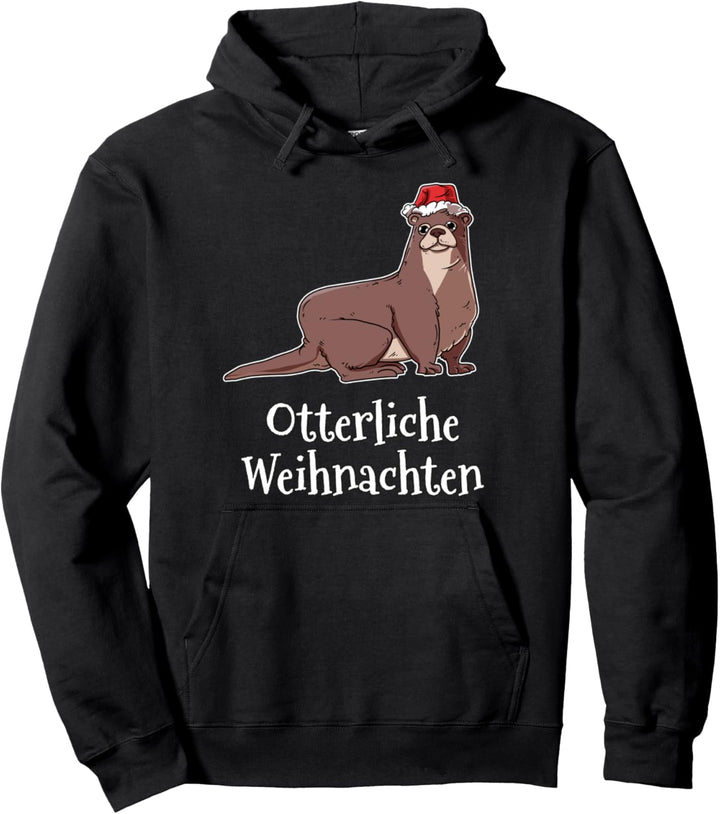 Otterliche Weihnachten Outfit Seeotter Nikolaus Mütze Otter Pullover Hoodie