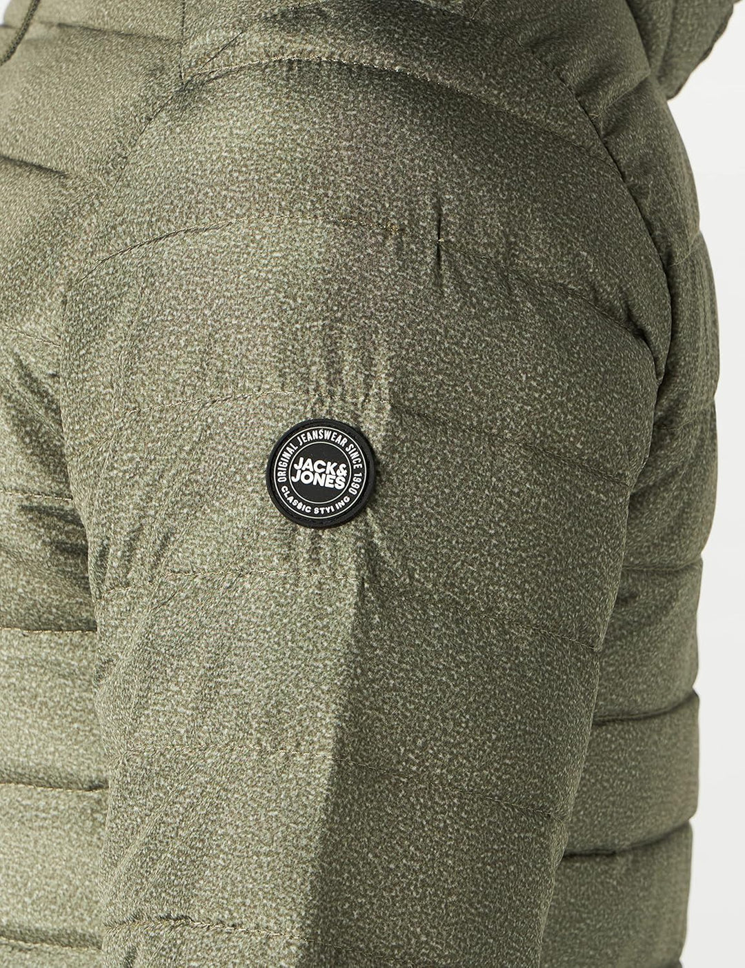 JACK & JONES Herren Jjeace Spring Puffer Hood Steppjacke mit Kapuze L Dusty Olive, L Dusty Olive