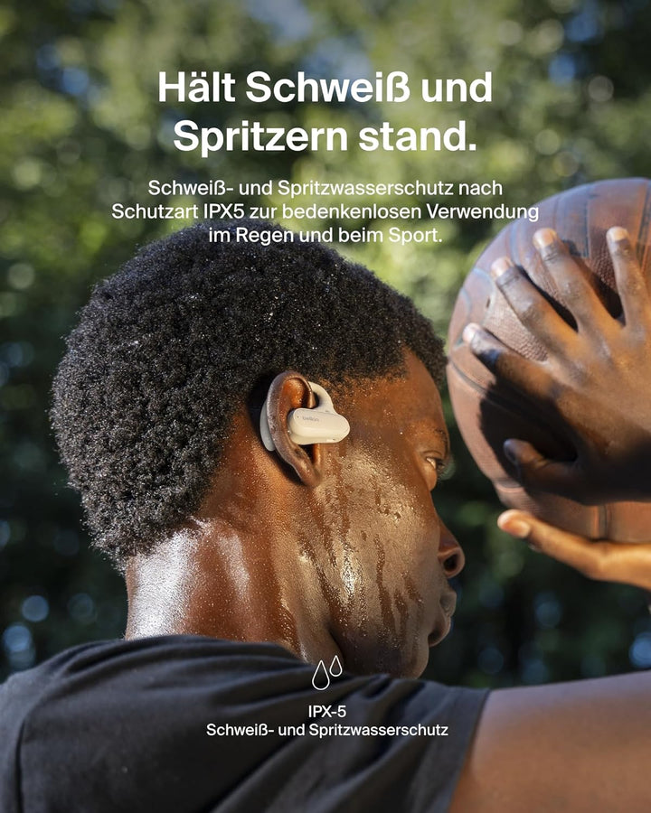 Belkin SoundForm ClearFit kabelloser Open-Ear Kopfhörer, leichter, bequemer Sportkopfhörer, Kopfhöre